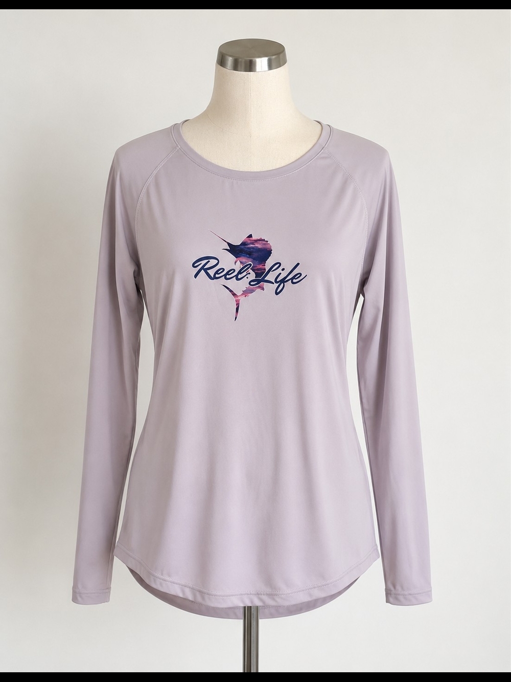 Reel Life Women's Long-Sleeve Performance Tee - Light Lavender